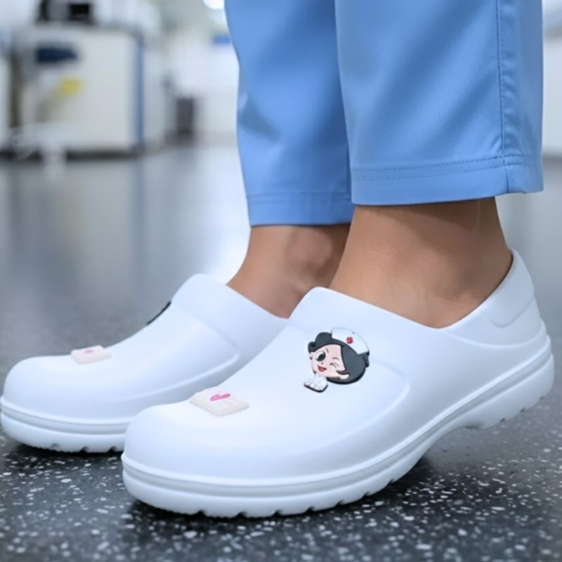 Sapato NR -32 Antiderrapante EPI Proteção Hospital Estágio Profissional Impermeável  leve Confortável (Sapato)