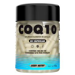 Coenzima Q10 100 mg Ubiquinona, Proteção, Vitalidade e Energia 60 Cápsulas - Body Nutry