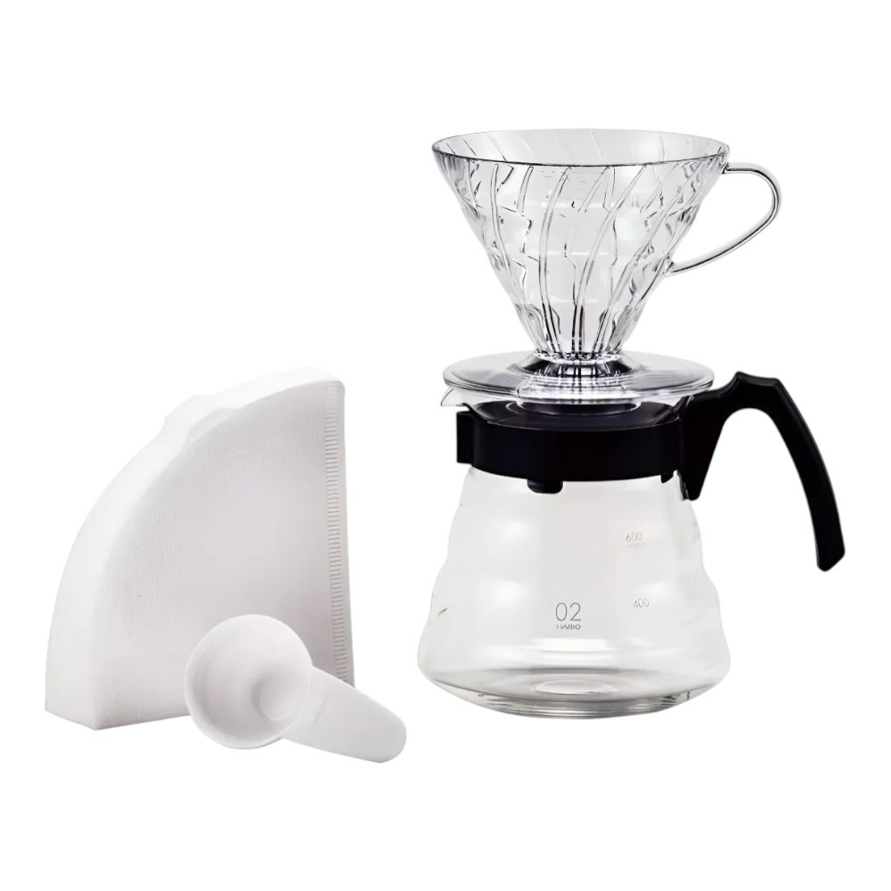 Kit V60 Hario Completo + Filtros | Faça Café Especial Igual Cafeteria em Oferta na Shopee