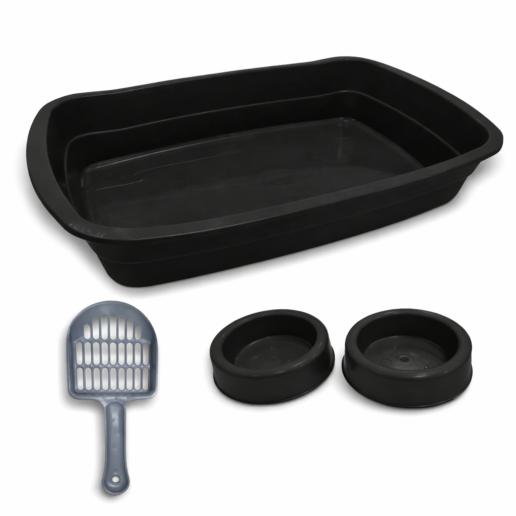 Kit Caixa De Areia P/ Gatos Banheiro Pet Furba C/ Pá