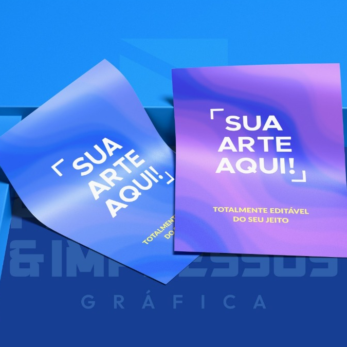 1000 Panfletos Personalizados 10x14cm