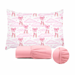 Jogo de Lençol Infantil Menina Solteiro Micropercal 2 Peças com Fronha Estampada em Oferta na Shopee