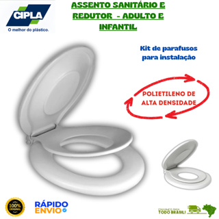 Assento Sanitário Family Branco Com Redudor Para Criança Cipla Oferta Premium Resistente Universal em Oferta na Shopee