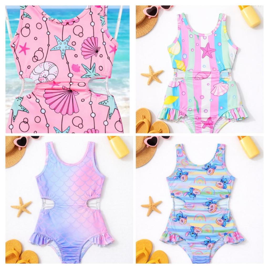 Maio / Biquíni Infantil Menina  -Praia/piscina- hello Kitty , Sereia , Star