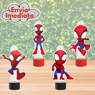 Kit com 10, 20 ou 30 Tubetes Personalizado Para aniversário Tag para Tubete Aplique para Tubete Homem Aranha Baby em Oferta na Shopee