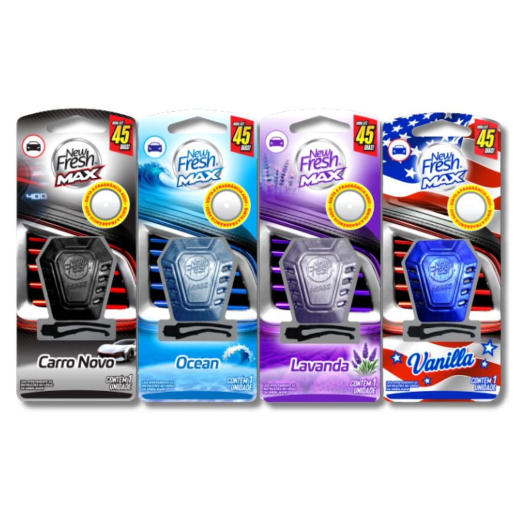 Cheirinho para Carro New Fresh Max Luxcar Com Refil Sólido em Oferta na Shopee