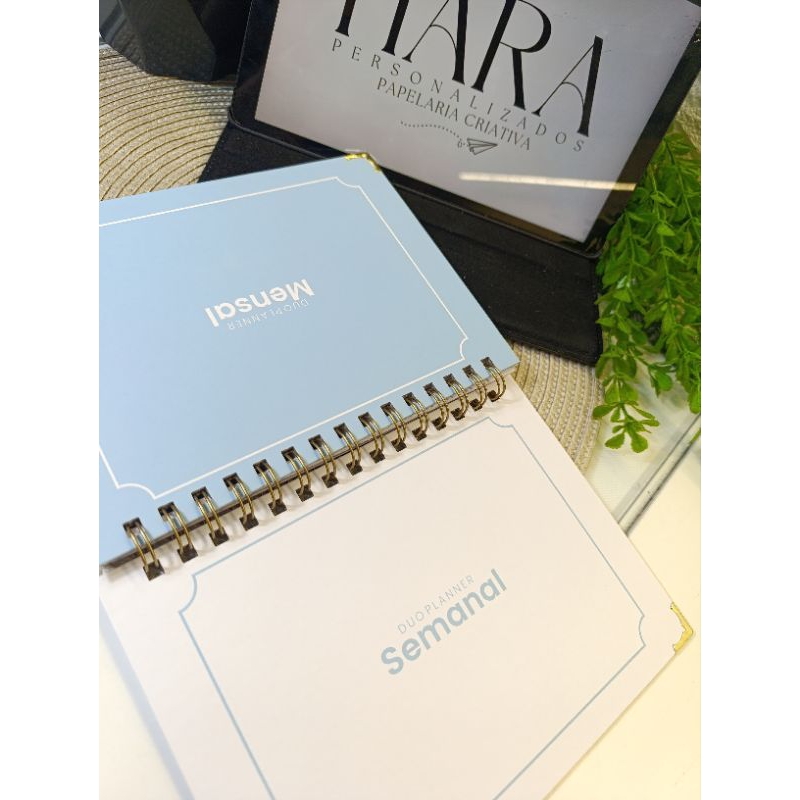 Duo Planner Mensal e Semanal Datado ou Sem Data 2026 2 em 1 Planejamento Pessoa Personalizado Produtividade