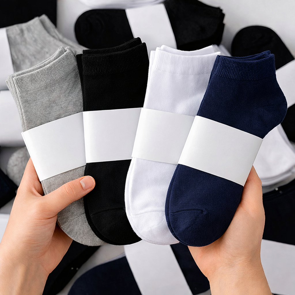 KIT 12 PARES DE MEIA SOQUETE MASCULINA - TAMANHO 40-46
