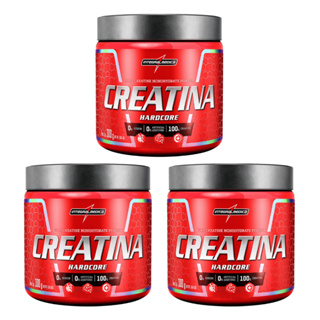 Kit 3 Creatina Hardcore 300g - IntegralMédica em Oferta na Shopee