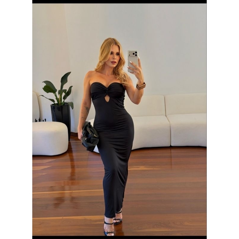 vestido feminino/vestido tomara que caia/vestido/vestido festa/vestido longo/vestido com bojo