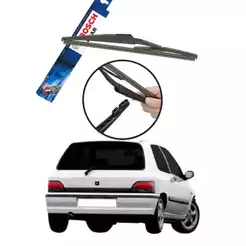 Palheta Traseira Original Bosch Renault Clio 2005 À 2019 Preto