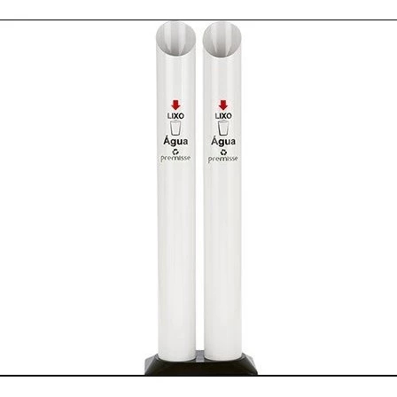 Lixeira Coletor de Copos Descartáveis Duplo 200ml Premisse | Lixeira Vertical | Comércio Escritórios