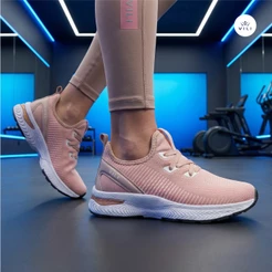 Tênis Feminino Vili Podium Esportivo Caminhada Nude