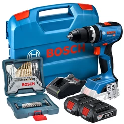 Furadeira GSB 18V-65 Bosch Com Jogo de Brocas e Bits X-Line 30 Peças