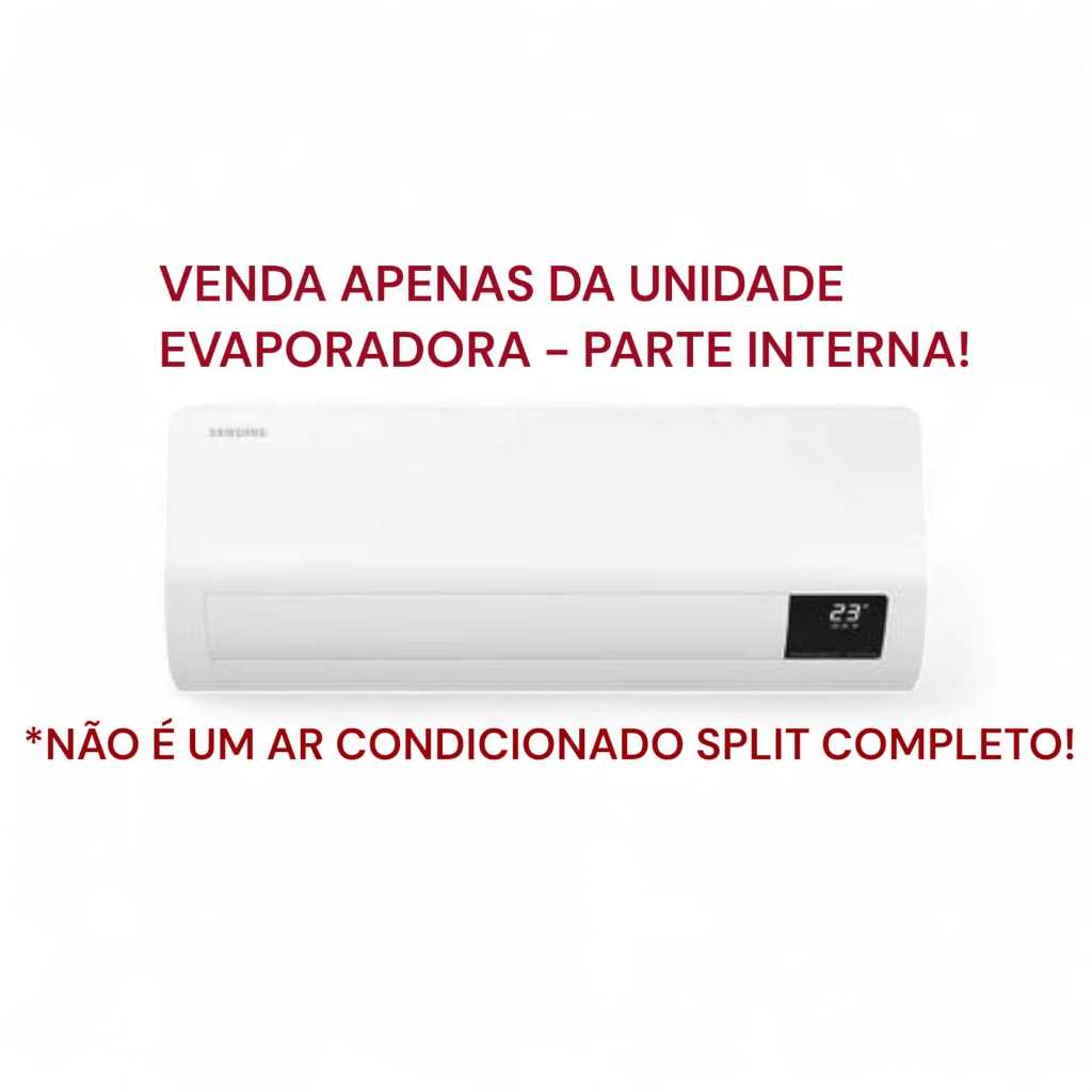 Evaporadora Samsung 12000 Btus Inverter Split Frio AR12TVHZDWKNAZ 220V OUTLET AVULSA NOVA