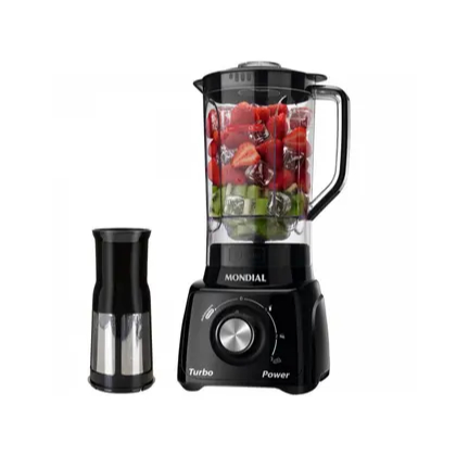 Liquidificador Turbo Preto Mondial 110V/550W, 3 Velocidades, Potente, Moderno, Resistente em Oferta na Shopee
