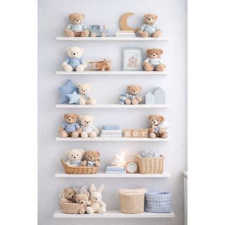 Kit Prateleiras Organização Branco Decorativa Parede Sala Quarto Escritório MDF em Oferta na Shopee