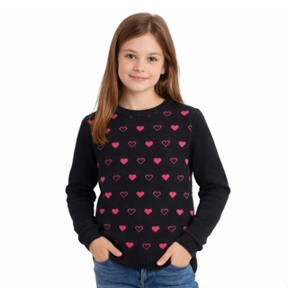 Blusa de Lã Juvenil Menina (7 a 12 anos) Tricot de Qualidade em Oferta na Shopee