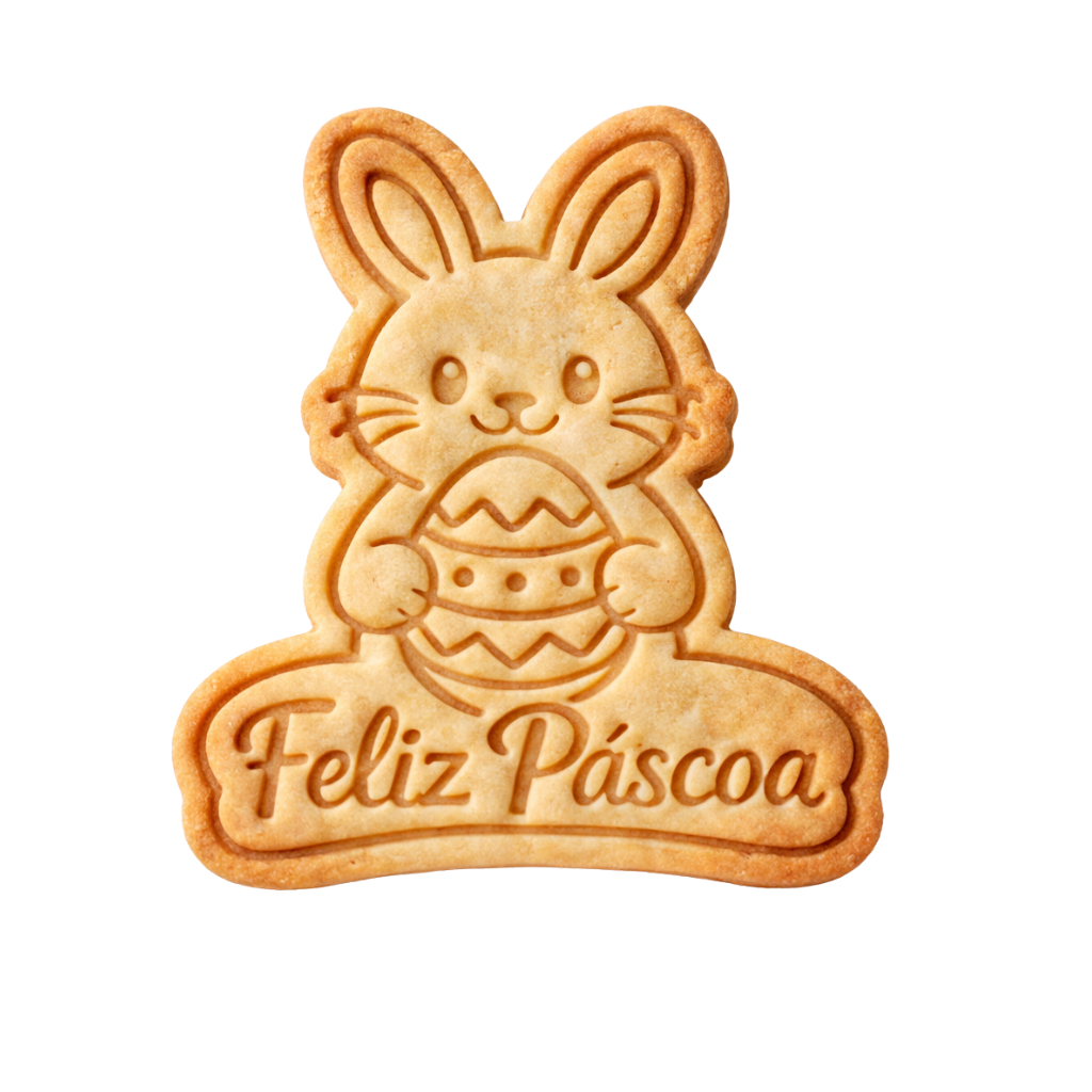 Cortador de Biscoito Feliz Páscoa Molde Coelho Marcador Carimbo Cookie Massa Biscuit em Oferta na Shopee