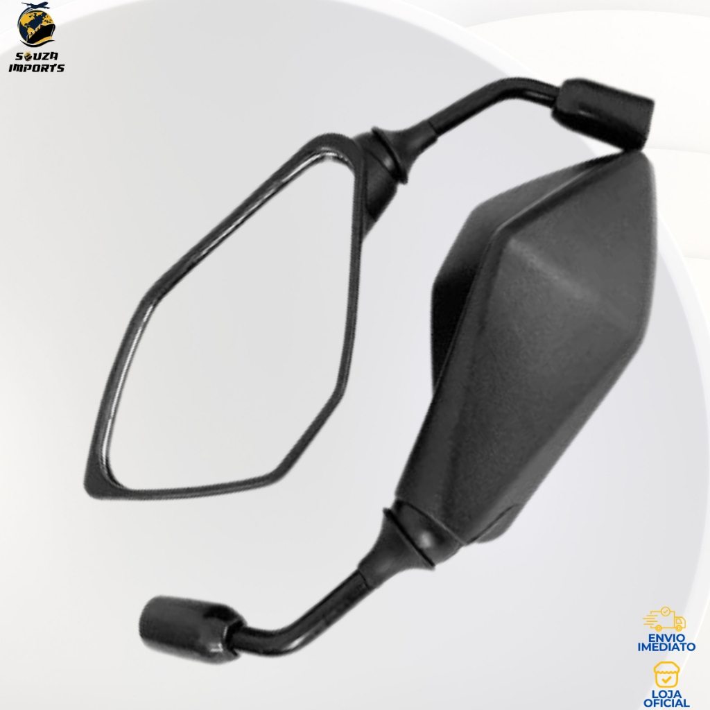 Retrovisor Moto Kawasaki Z400 Mini Fixo Convexa Rosca Honda em Oferta na Shopee