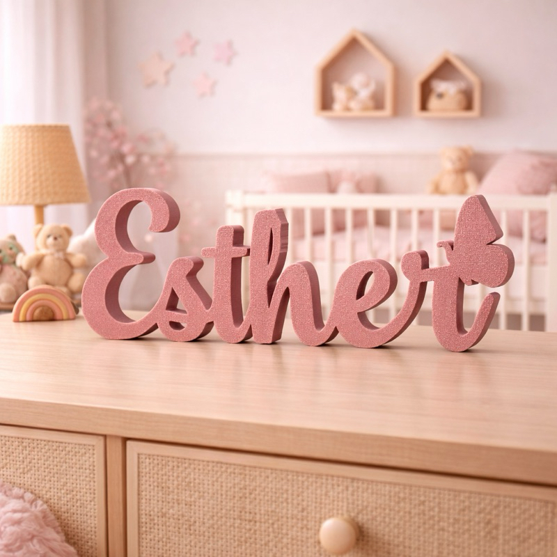 Letreiro Nome Personalizado Decorativo Infantil de Mesa ou Estante