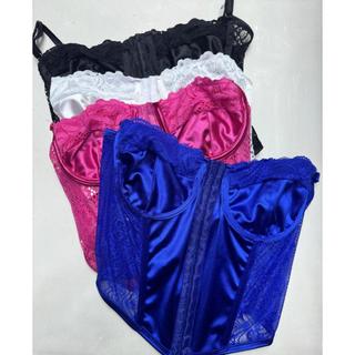 fechoTAMANHO M.. corset acetinado corset sem bojo corset rendadado alça meia taça corset com abertura na frente crcopped