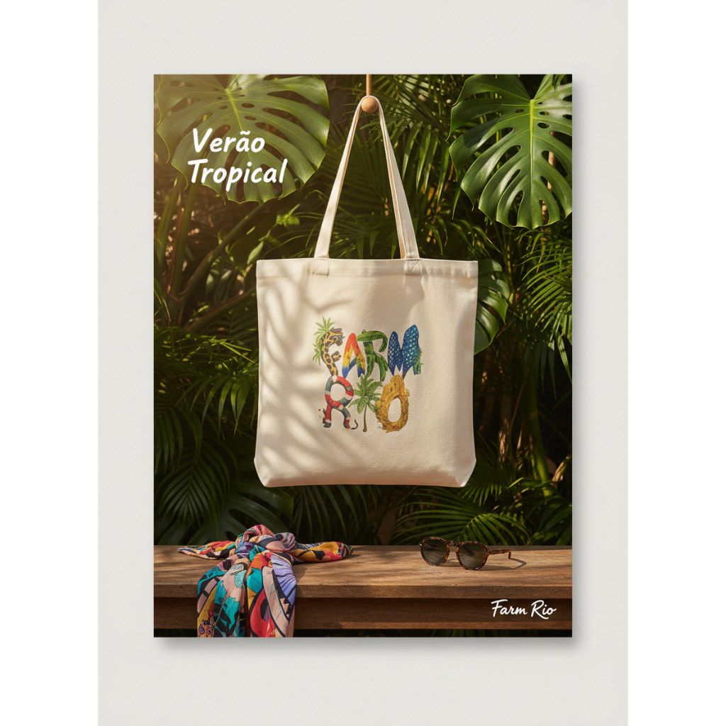Ecobag Estampada Algodão Cru | Bolsa Reutilizável Sustentável Dia a Dia Compras Trabalho