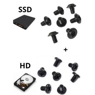 Kit 10 Parafusos Ssd 2.5 + 10 Parafusos Hd 3.5 Pc Desktop em Oferta na Shopee