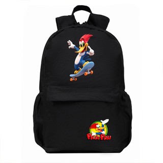 Mochila Escolar Pica Pau Mochilas Juvenil Menino Mochilas Do Pica Pau De Costas
