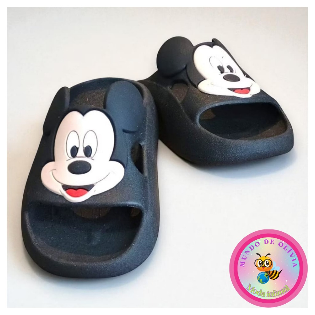 Chinelo Nuvem Infantil Masculino Antiderrapante Confortável Leve Macio Mickey em Oferta na Shopee