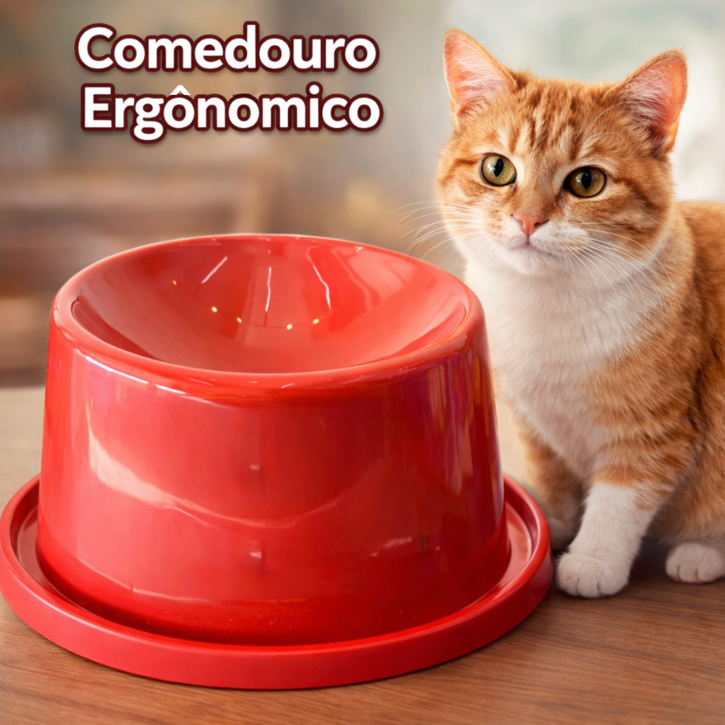 Kit 1 ou 2 Comedouro Ergonômico Alto Postura Correta  80ml/ 150ml em Oferta na Shopee