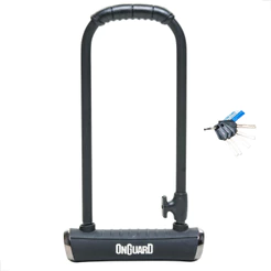 Cadeado Bicicleta Onguard U-lock Pitbull 8002 5 Chaves Preto