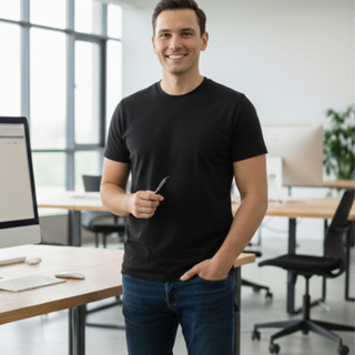 1, 3 ou 4 Camiseta Masculina Básica 100% Algodão Qualidade Lisa Confortável Reforçada Dia a Dia em Oferta na Shopee