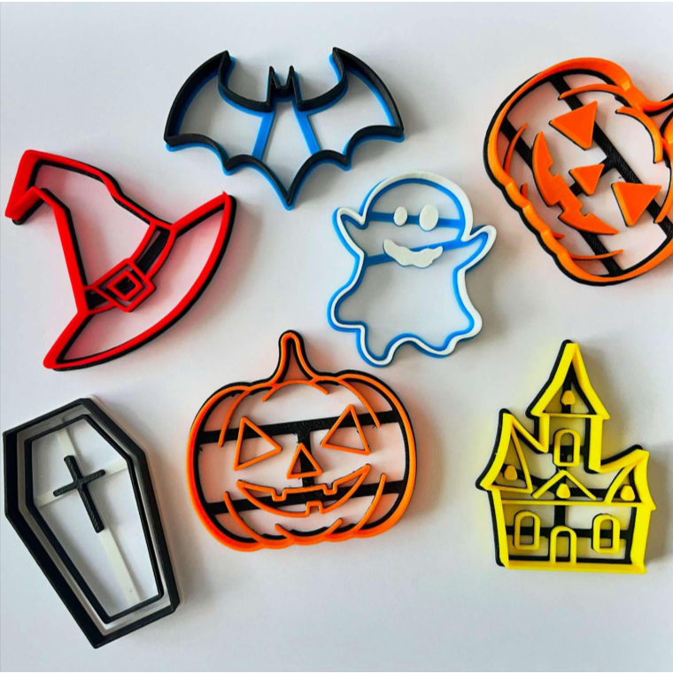 Halloween | Kit com 10 cortadores de biscoito – Halloween