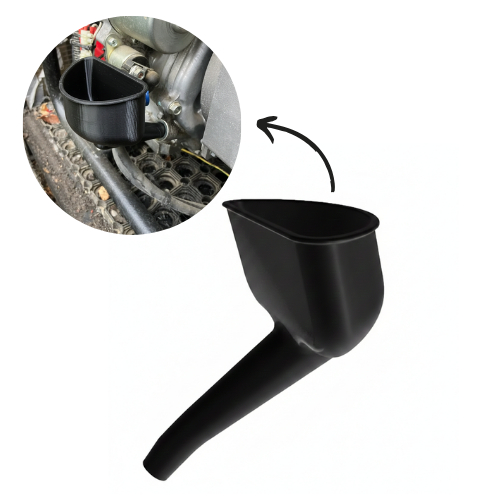 Funil Óleo Motor Universal Bico Longo Moto Carro Gerador Cortador Agricultura