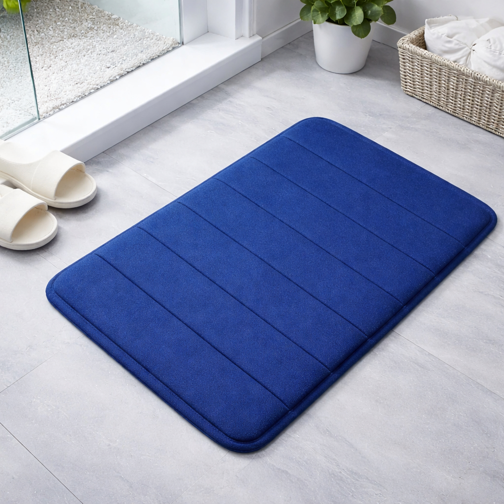 Kit Tapete de Banheiro Macio Seca Rapido 60x40cm UltraSoft Base Antiderrapante T