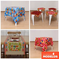 Toalhas de Mesa para Festa Junina - Vários Modelos Decoração Mesa Posta de São João