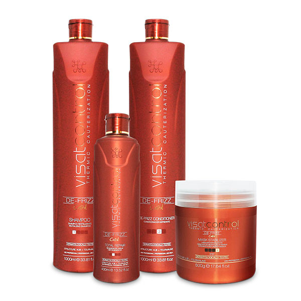 Kit Bio Cauterização Visat Control Visat Hair 4 Passos