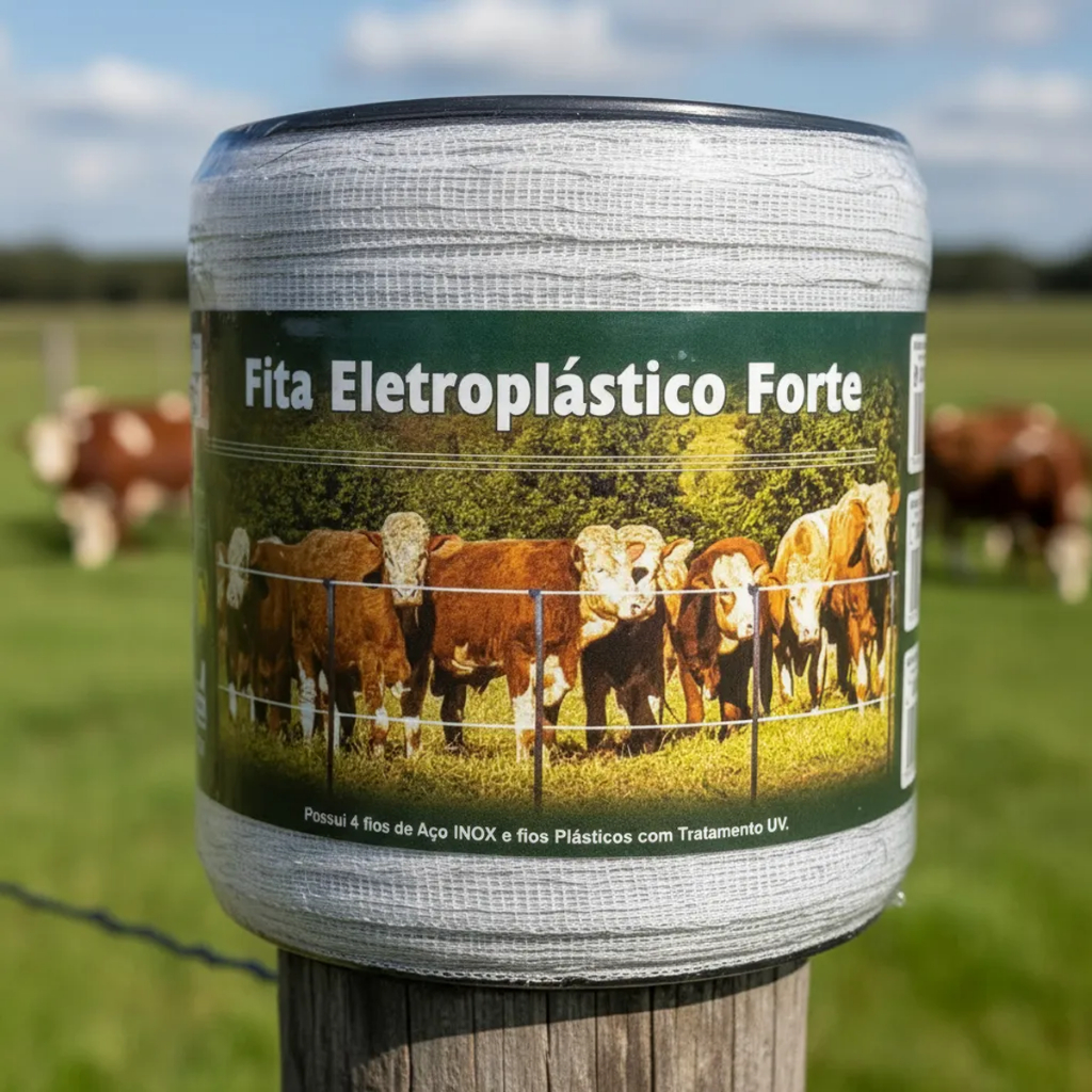 Fita Eletroplástica Cavalo Equino Ovelha 12 Mm X 200 M em Oferta na Shopee