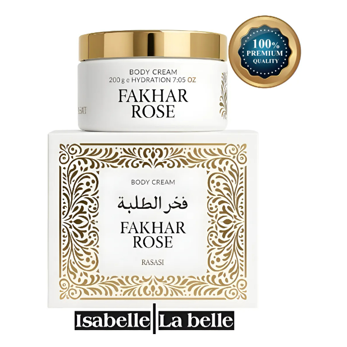 Loção Hidrat Pasta Fakhar Rose 200ml Isabelle La Belle
