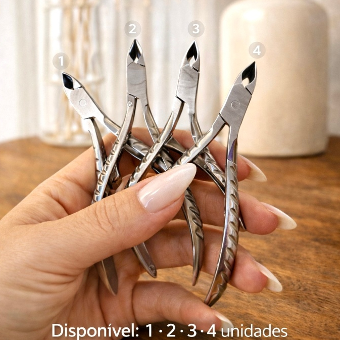 Kit 1/2/3/4/5 PCS Alicates para Cutícula Profissional Mola Simples Premium Unha Manicure Ferramenta Mey Pedicure Amolado