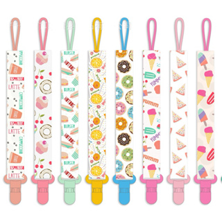 Prendedores Cordão de Chupeta Bico Para Bebe Baby Com Estampas Coloridas em Oferta na Shopee