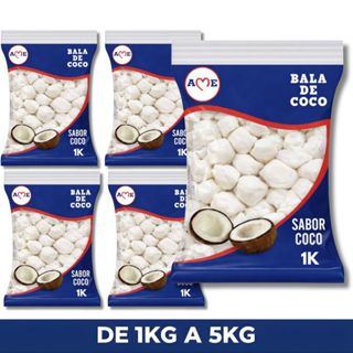 Balas De Coco ''Tipo'' Caseira Ame Pacote Grande Atacado De 1Kg a 5Kg Doces Ideal para Festas em Oferta na Shopee