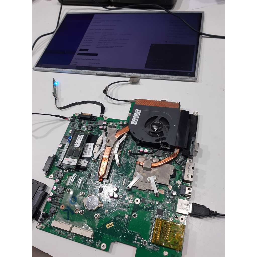 PLACA MÃE NOTEBOOK I7 LG R590 VIDEO GFORCE  + 8 GB DDR3  0035
