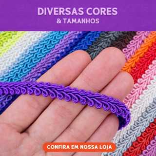 Passamanaria - Fita Galão 10mm - Rolo Com 20 Metros Várias Cores em Oferta na Shopee