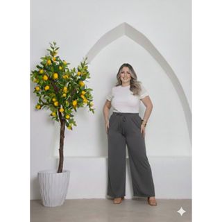 Pantalona feminina De Duna Plus Size em Oferta na Shopee