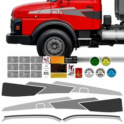 Kit Faixa Vinil Adesiva Porta Caminhão Automotivo Mb 1113 1114 1313 2013