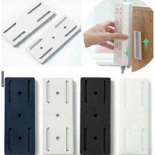 Plug Suporte p/ Extensão Soquetes Fixar Filtro de Linha e Objetos Diversos/Household Auto-Adesivo Plugue Fixer B