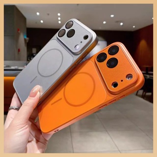 Capa Laranja Cósmico MagSafe Magnética Vidro Nano AG Anti Impacto Visual 17 para iPhone 12 13 14 15 16 17 Pro Max em Oferta na Shopee