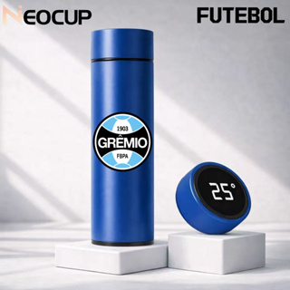 Garrafa Térmica Aço Inoxidável Time de Futebol Grêmio com termômetro digital 500ml em Oferta na Shopee